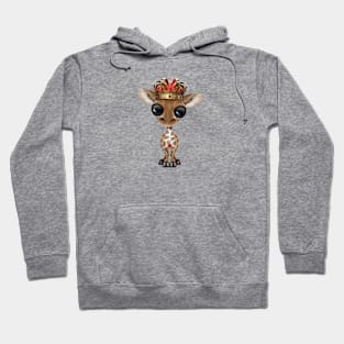 Cute Royal Giraffe Wearing Crown Hoodie